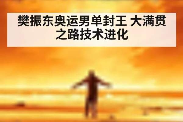 樊振东奥运男单封王 大满贯之路技术进化（jiuyou game）
